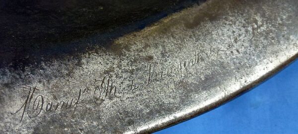 French Heavy Cavalry Front Plate by Klingenthal - Dated 1831 - Image 4