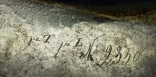 French Heavy Cavalry Front Plate by Klingenthal - Dated 1831 - Image 5