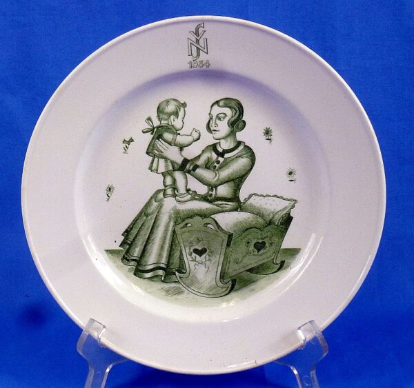 Third Reich 1934 Nationalsozialistische Volkswohlfahrt Plate