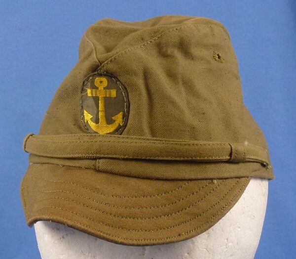 WWII Japanese Navy EM Green Cotton Field Cap