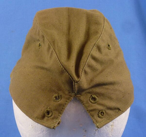 WWII Japanese Navy EM Green Cotton Field Cap - Image 4