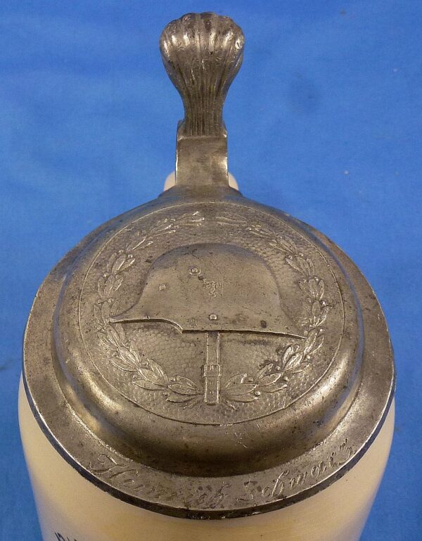 Named 1936 Army Infantry Regiment 19 Service Stein - Image 3