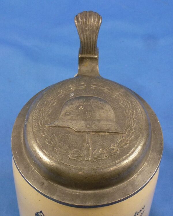 1940 Third Reich Cavalry Bicycle Battalion "Freiherr v. Perfall" Service Stein - Image 3