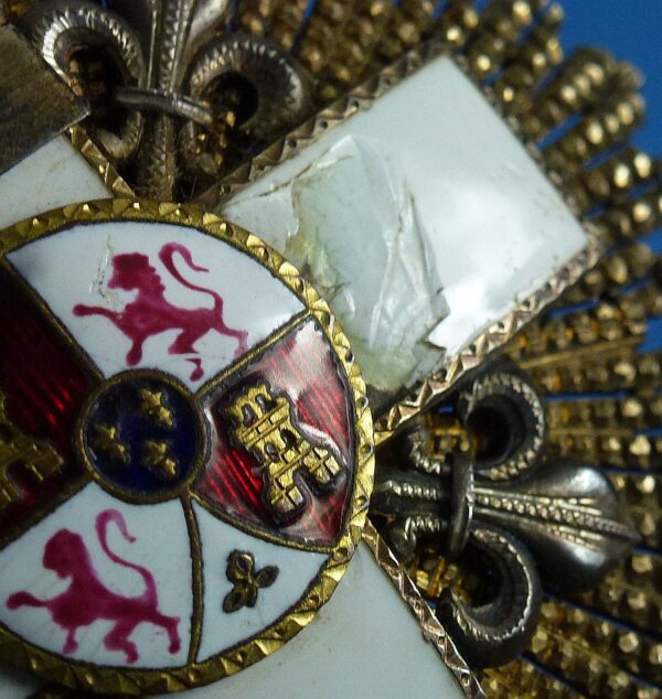 WWII Spanish Order of Military Merit Grand Cross Breast Star - Image 2
