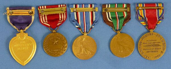 WWII Identified Numbered Purple Heart Tank Destroyer Group with Award Document - Image 3