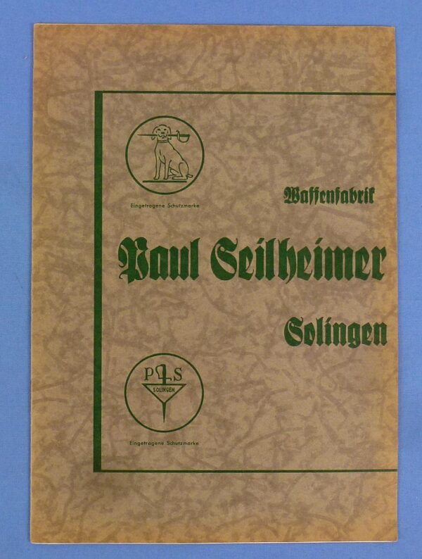Paul Seilheimer Swords and Daggers Catalog