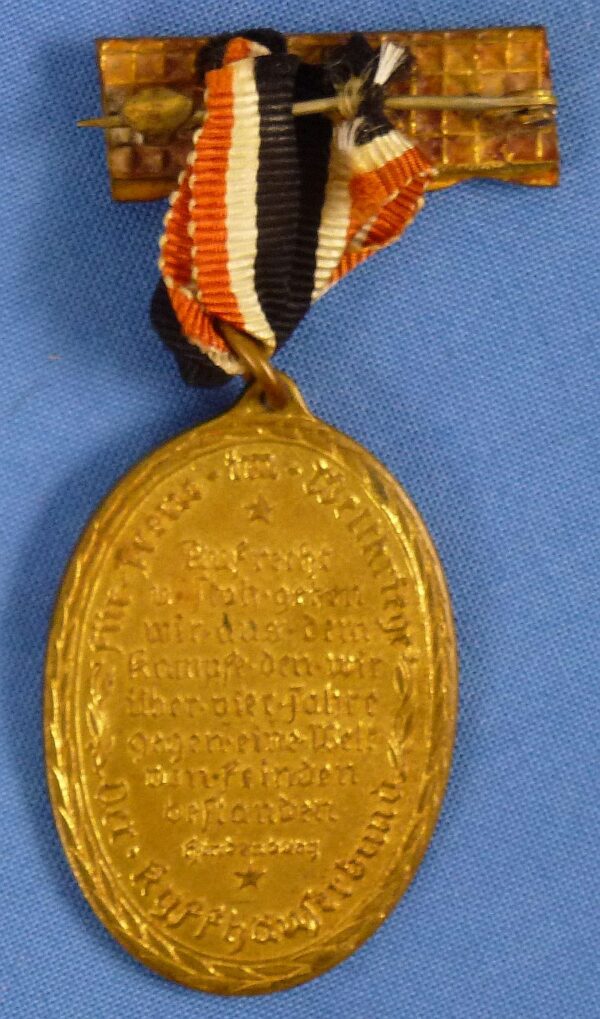 Imperial German Kyffhauserbund Veterans Association 1914-1918 Medal - Image 2