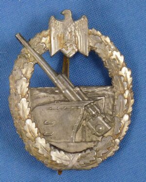 Kriegsmarine Coast Artillery Badge by C.E. Junker