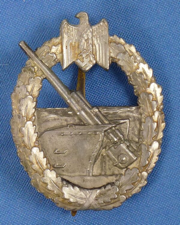 Kriegsmarine Coast Artillery Badge by C.E. Junker