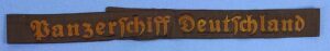 Kriegsmarine "Panzerschiff Deutschland" Cap Tally