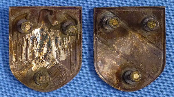 German Army Pith Helmet Shields Set - Image 2