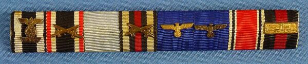 Imperial German / Third Reich Eight Place Ribbon Bar