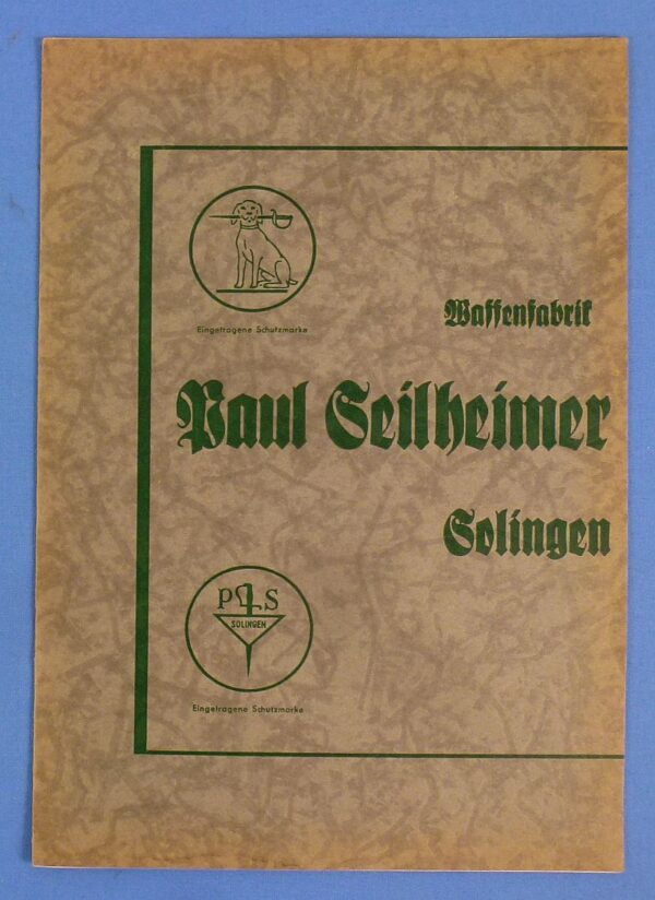 Paul Seilheimer Swords and Daggers Catalog