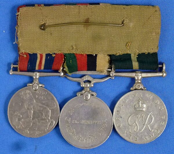 British WWII and Post War Pakistan Three Medals Bar - Image 2
