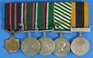 Pakistan Five Place Medals Bar