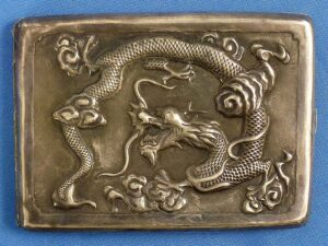 Named China Marine Silver Cigarette Case