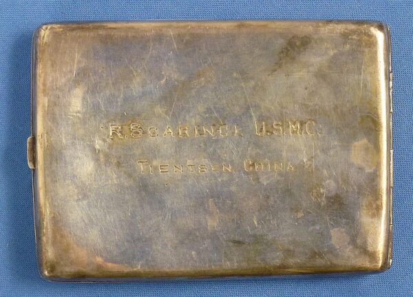 Named China Marine Silver Cigarette Case - Image 2
