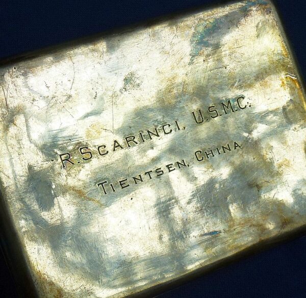 Named China Marine Silver Cigarette Case - Image 3