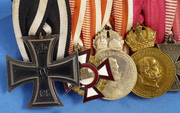 WWI Imperial Austrian 11 Place Medals Bar - Image 2