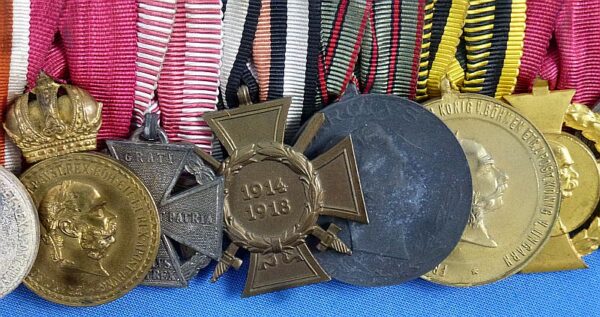 WWI Imperial Austrian 11 Place Medals Bar - Image 3