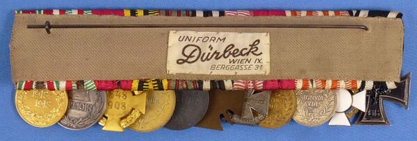WWI Imperial Austrian 11 Place Medals Bar - Image 5