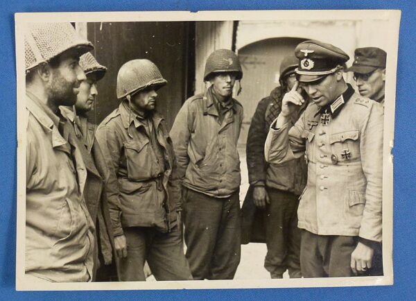 Official WWII German Photograph: 29th Infantry Division Soldiers Taken as Prisoners of War in 1944