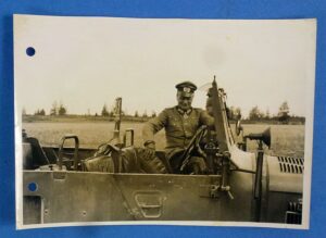 Official WWII German Photograph: Knight's Cross with Oak Leaves Holder Generalmajor Werner Von Gilsa