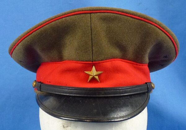 Named WWII Japanese Army Officer Visor Cap - Image 2