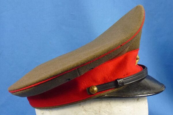 Named WWII Japanese Army Officer Visor Cap - Image 3
