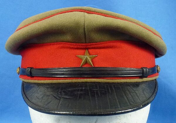 WWII Japanese Army Officer Visor Cap - Image 2