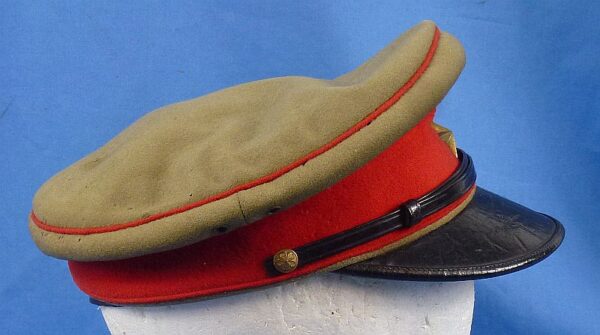 WWII Japanese Army Officer Visor Cap - Image 3