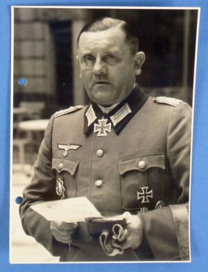 Official WWII German Photograph: The "Savior of Paris" Oberst Dietrich von Choltitz