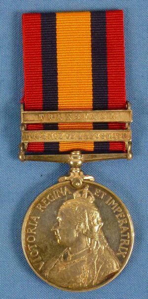 British Queen's South Africa Medal with Bars "Transvaal" and "Defence of Ladysmith"