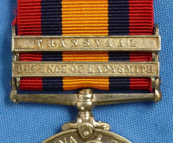 British Queen's South Africa Medal with Bars "Transvaal" and "Defence of Ladysmith" - Image 3