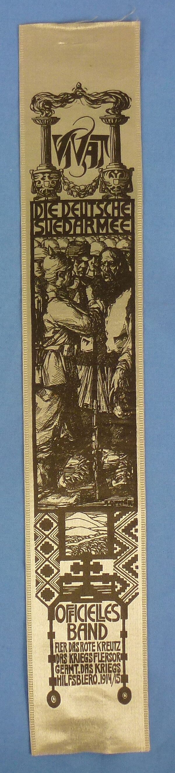 Imperial German Die Deutsche Suedarmee Officielles Band Vivat Ribbon