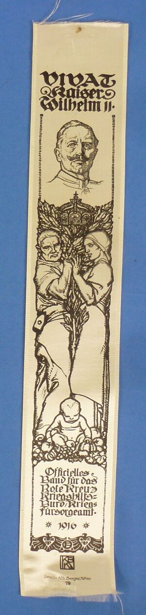 Imperial German 1916 Kaiser Wilhelm II Vivat Ribbon