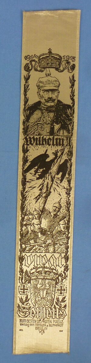Imperial German Kaiser Wilhelm II Vivat Ribbon