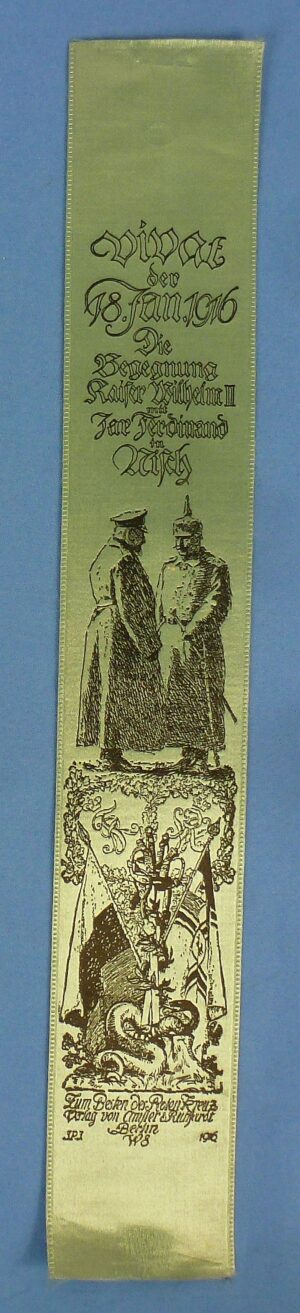 Imperial German 1916 Kaiser Wilhelm II Vivat Ribbon