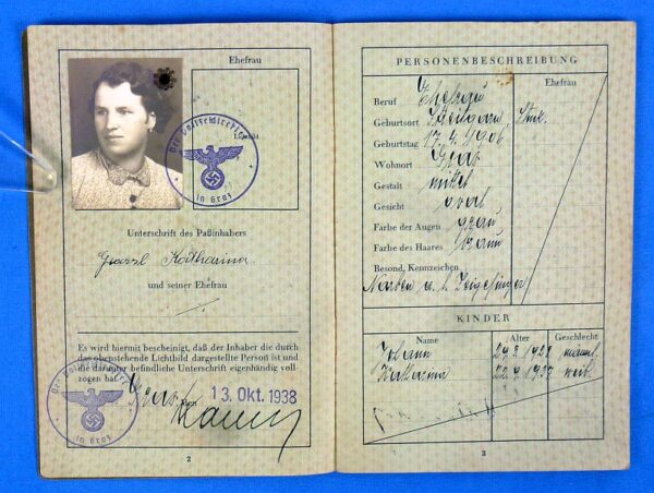 Third Reich Deutsches Reich Reisepass - Image 3