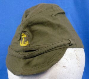 Near Mint Unissued WWII Japanese Navy Enlisted Ranks Green Cotton Field Cap