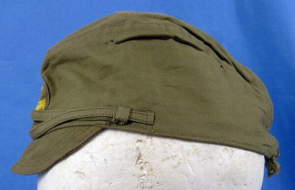 Near Mint Unissued WWII Japanese Navy Enlisted Ranks Green Cotton Field Cap - Image 5