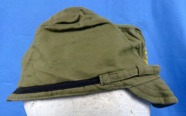 Near Mint Unissued WWII Japanese Navy Petty Officer Green Cotton Field Cap - Image 3