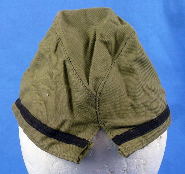 Near Mint Unissued WWII Japanese Navy Petty Officer Green Cotton Field Cap - Image 4