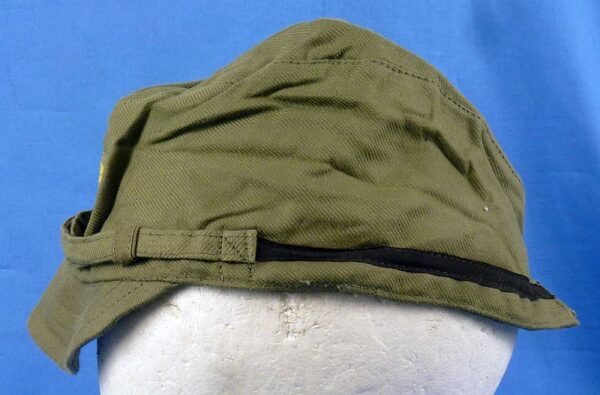 Near Mint Unissued WWII Japanese Navy Petty Officer Green Cotton Field Cap - Image 5