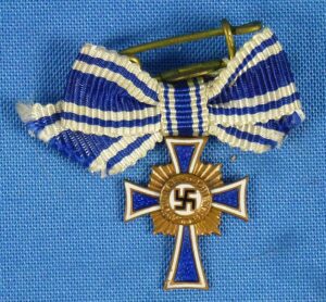 Miniature Bronze Mother's Cross Marked "L 54" (Schauerte & Hohfeld)