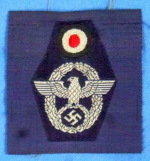 German Police NCO M43/Overseas Cap Insignia