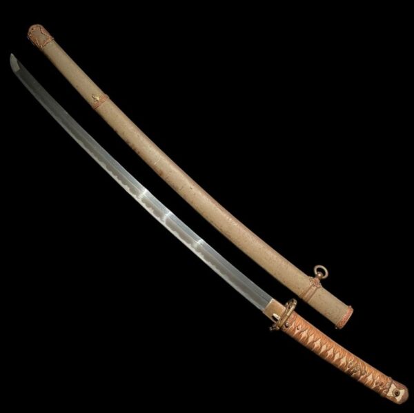 WWII Japanese Army Officer Shin-Gunto Sword Signed "Komori Katsuyuki" - Image 3