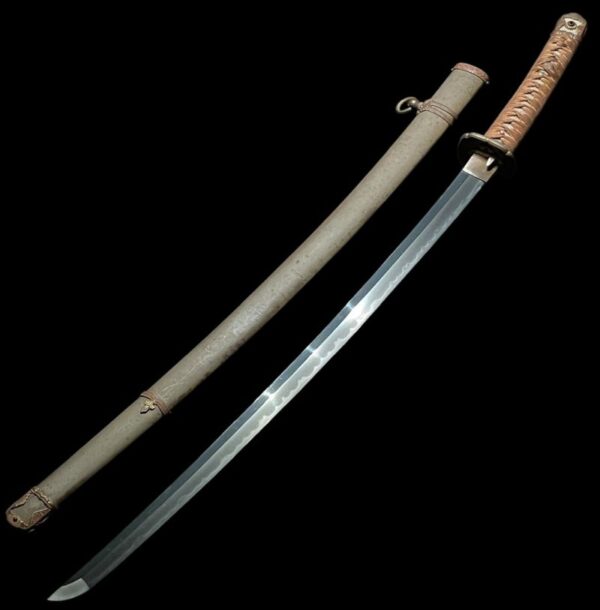 WWII Japanese Army Officer Shin-Gunto Sword Signed "Komori Katsuyuki" - Image 4