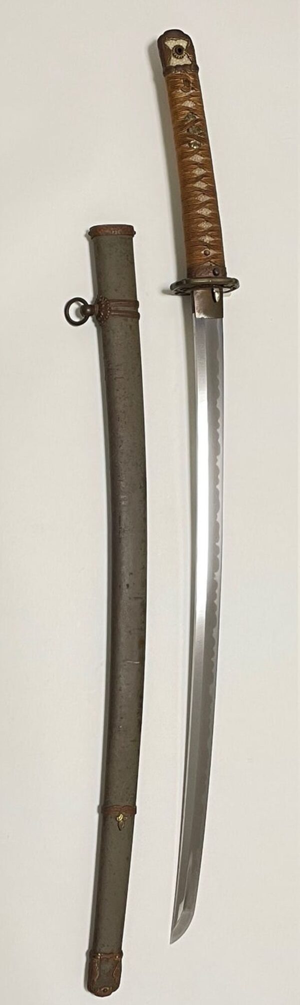 WWII Japanese Army Officer Shin-Gunto Sword Signed "Komori Katsuyuki" - Image 10