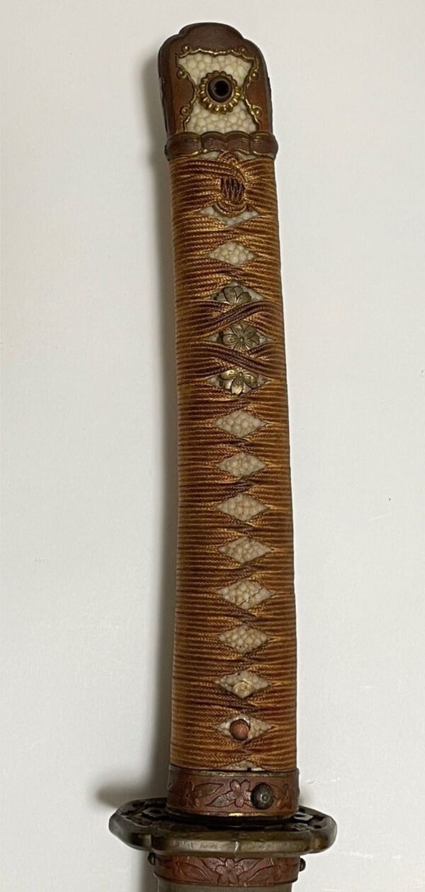 WWII Japanese Army Officer Shin-Gunto Sword Signed "Komori Katsuyuki" - Image 13